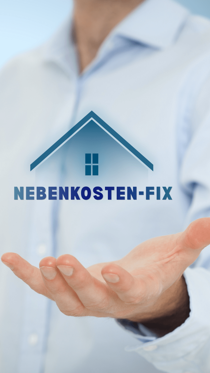 Nebenkosten-Fix Logo auf Hand